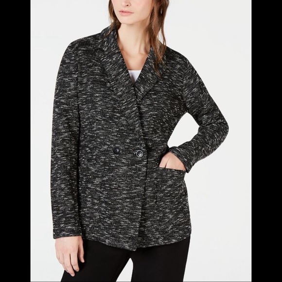 Eileen Fisher Jackets & Blazers - Eileen Fisher Sz M Marled Knit Blazer EUC